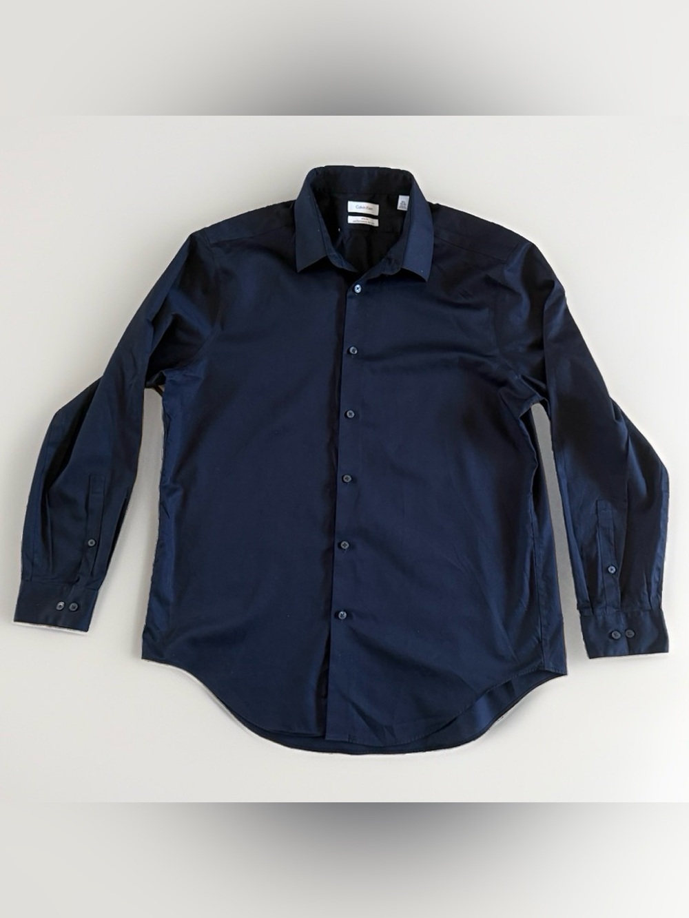 Calvin Klein Men’s 16.5 32/33 Slim Fit Non Iron Black Dress Shirt